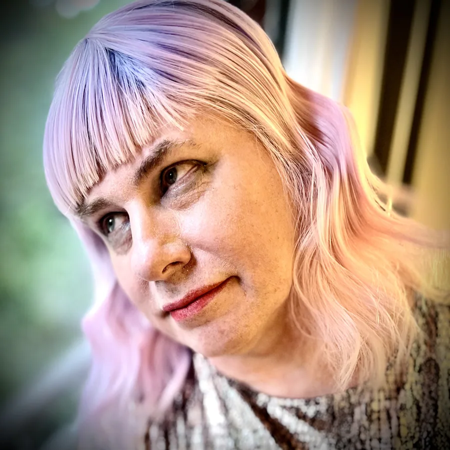 Close portrait of Erika X. Driscoll